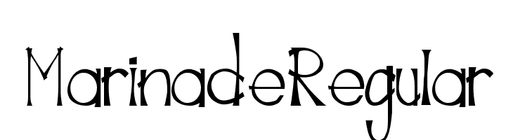 MarinadeRegular  免费字体下载