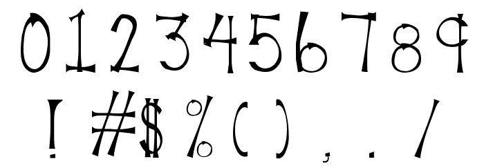 MarinadeRegular Font OTHER CHARS