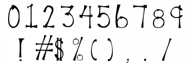 MarinadeRegular Font OTHER CHARS