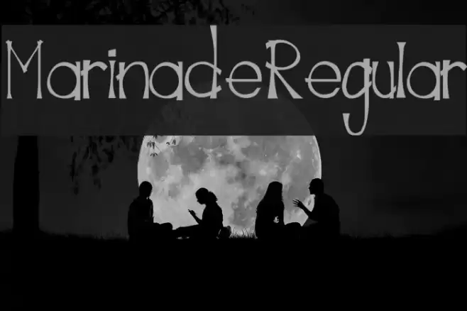 MarinadeRegular Font examples