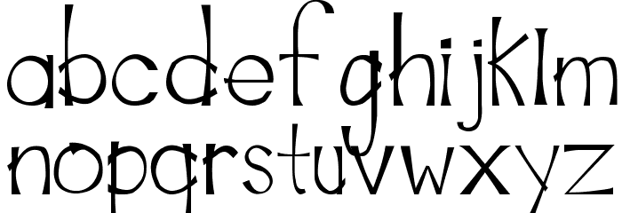 MarinadeRegular Font LOWERCASE