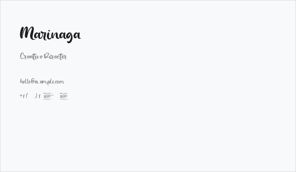 Marinaga Business Card