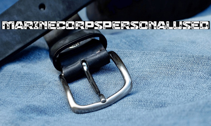 Marine Corps Personal Used Example 1