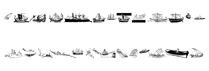 MarineBats Font LOWERCASE