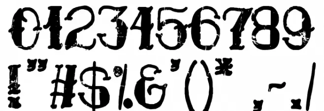 Marinero Tatuado फ़ॉन्ट अन्य घर का काम