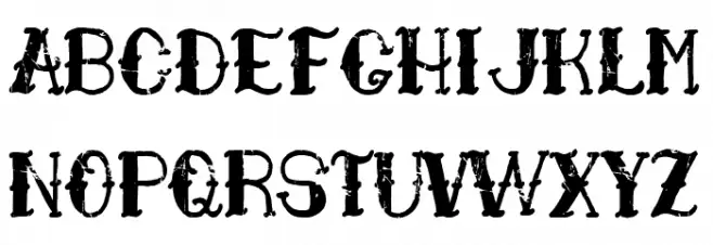 Marinero Tatuado फ़ॉन्ट अपरकेस