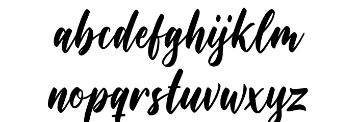 MaringueWreath Font LOWERCASE