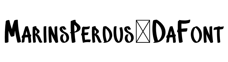 MarinsPerdus-DaFont  Frei Schriftart Herunterladen