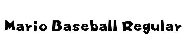 Mario Baseball Regular フォント
