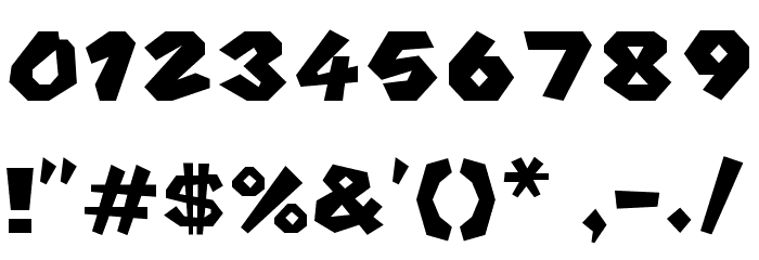 Mario Baseball Regular フォント その他の文字