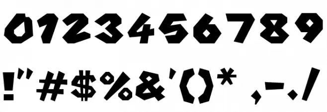 Mario Baseball Regular Font OTHER CHARS