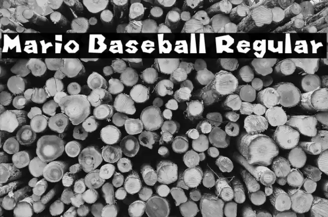 Mario Baseball Regular Font examples