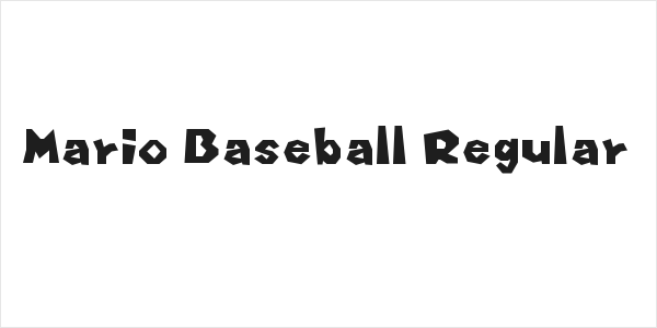 Mario Baseball Regular Logo