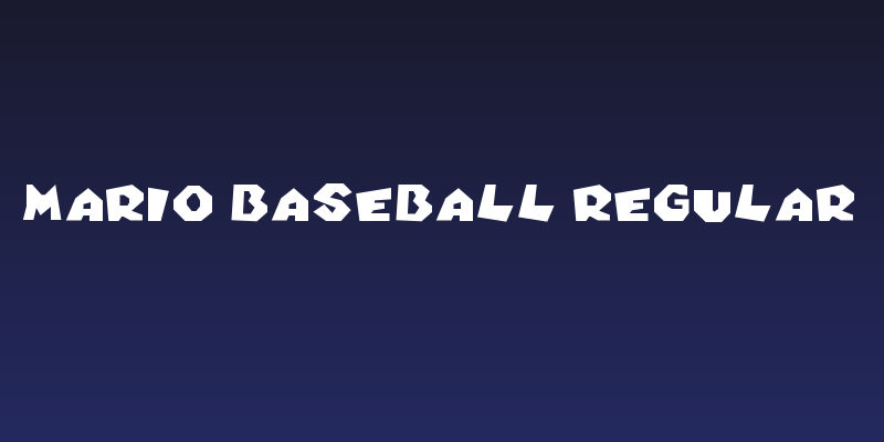 Mario Baseball Regular Social Header