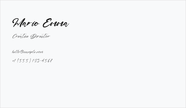 Mario Emma Business Card