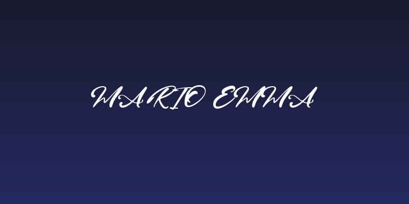 Mario Emma Social Header
