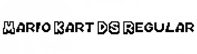 Mario Kart DS Regular  Fuentes Gratis Descargar