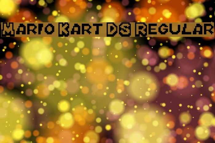 Mario Kart DS Regular Font examples