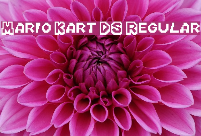Mario Kart DS Regular Font examples