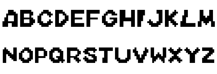 Mario Kart DS Regular Font LOWERCASE