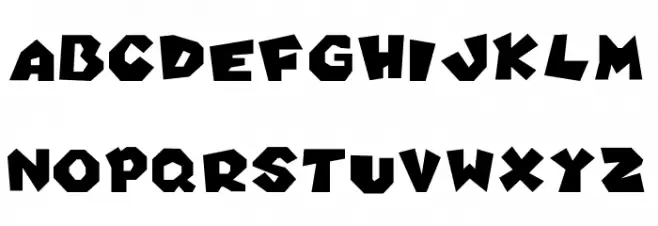 Mario Kart Position Font Regular Fonte MAIÚSCULAS