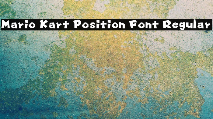 Position font.