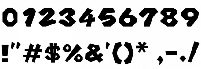 Mario Kart Wii Placement Regular フォント その他の文字