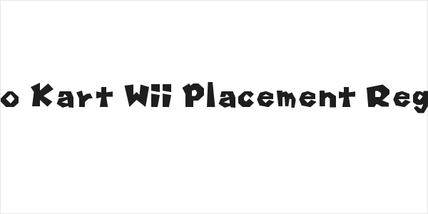Mario Kart Wii Placement Regular Logo