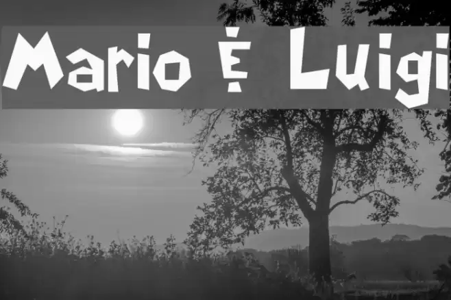 Mario & Luigi Font examples