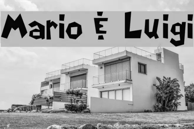 Mario & Luigi Font examples