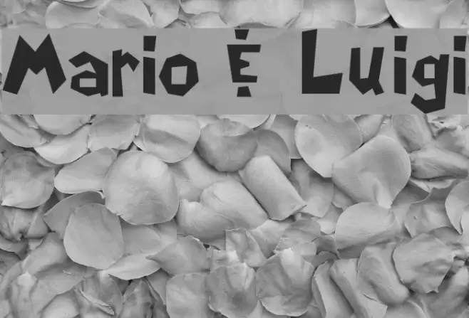 Mario & Luigi Font examples