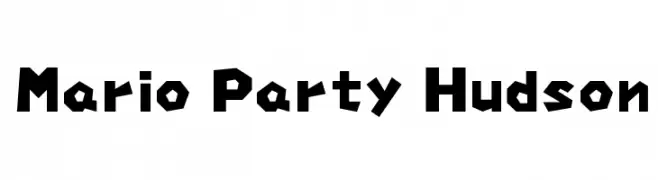 Mario Party Hudson  les polices de caractères gratuit tlcharger