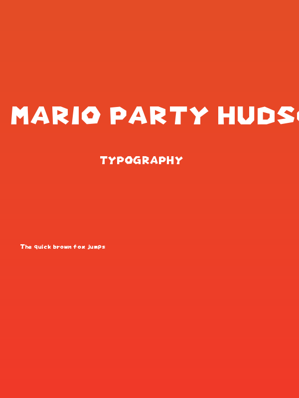 Mario Party Hudson Poster