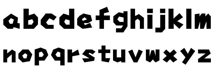 Mario Party Hudson Font LOWERCASE