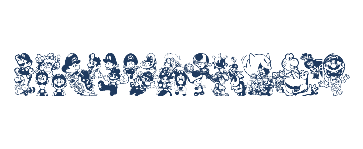 Mario and Luigi Lowercase