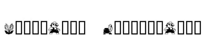 MarioBros  DrunkenBatz  font caratteri gratis