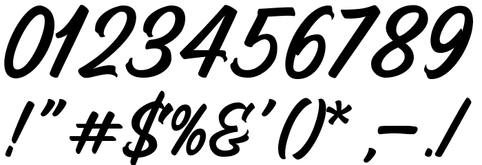 Marioline Barnard Font OTHER CHARS