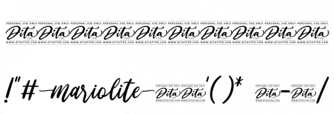 Mariolite Personal Use Font OTHER CHARS