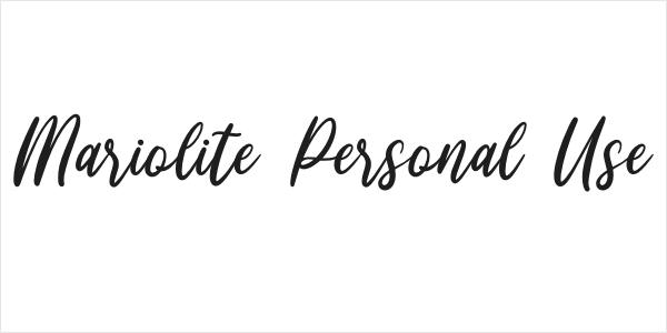 Mariolite Personal Use Logo