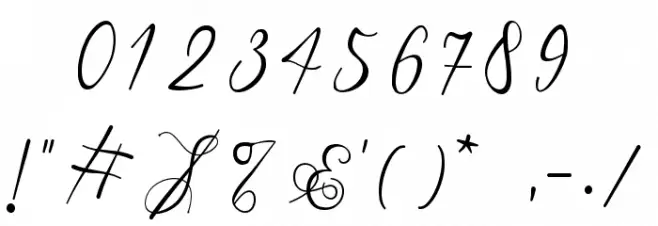 Mariosa Font OTHER CHARS