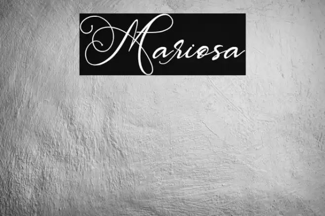 Mariosa Font examples