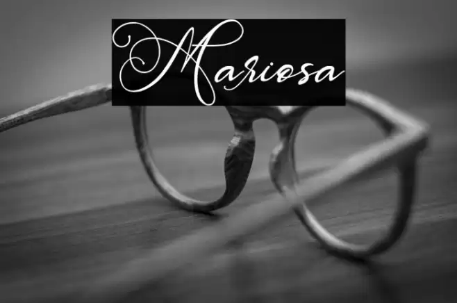 Mariosa Font examples