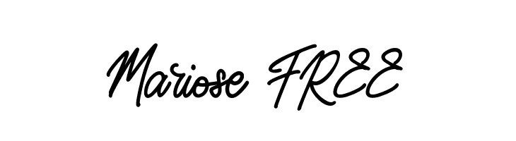 Mariose FREE  免费字体下载