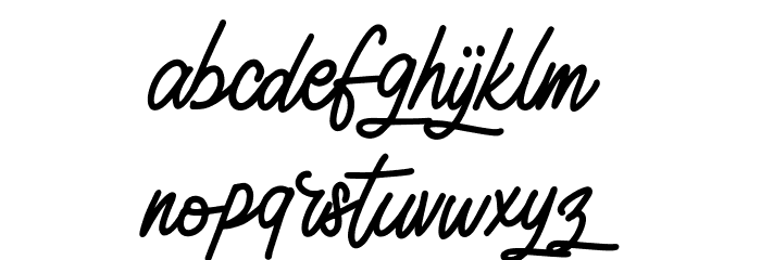 Mariose FREE Font LOWERCASE
