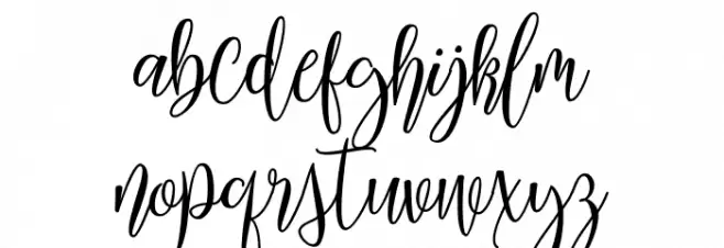 MariposaScriptDemo Schriftart Kleinbuchstaben