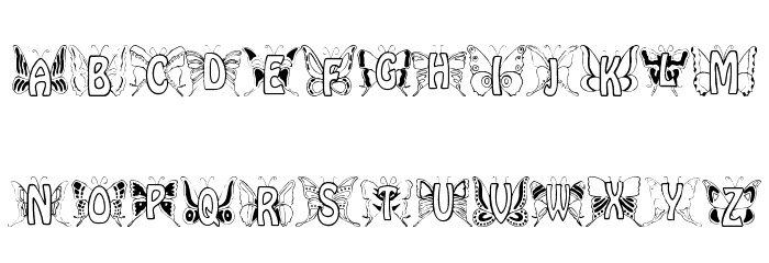 Mariposa Font LOWERCASE