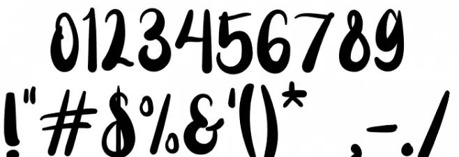 Mariposha Font OTHER CHARS