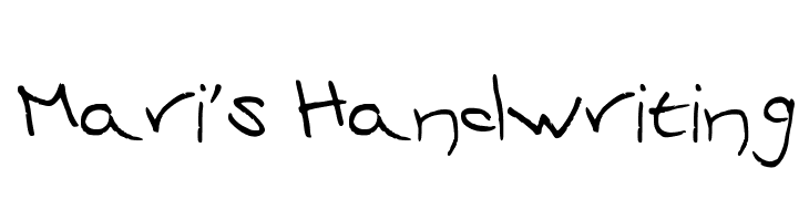 Mari's Handwriting  免费字体下载