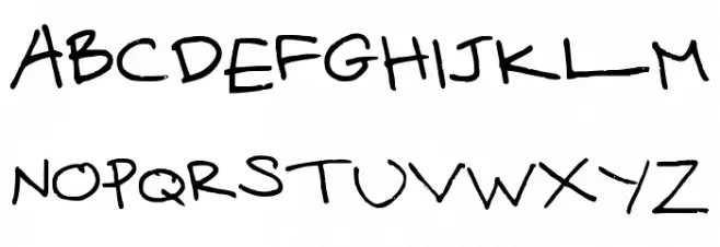 Mari's Handwriting خط أحرف كبيرة