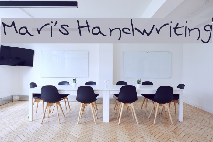 Mari's Handwriting Font examples